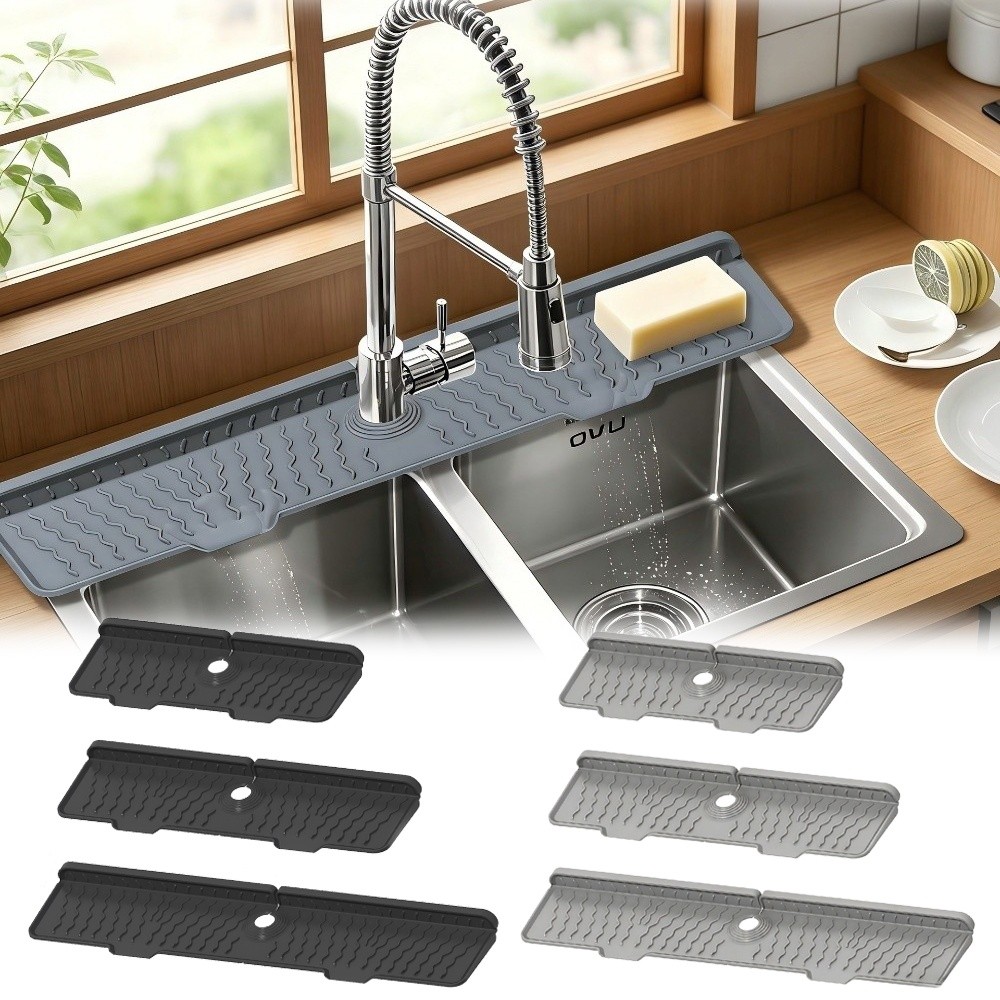 Silicone Tap Washer - New Silicone Faucet Drain Mat 36/46/61cm