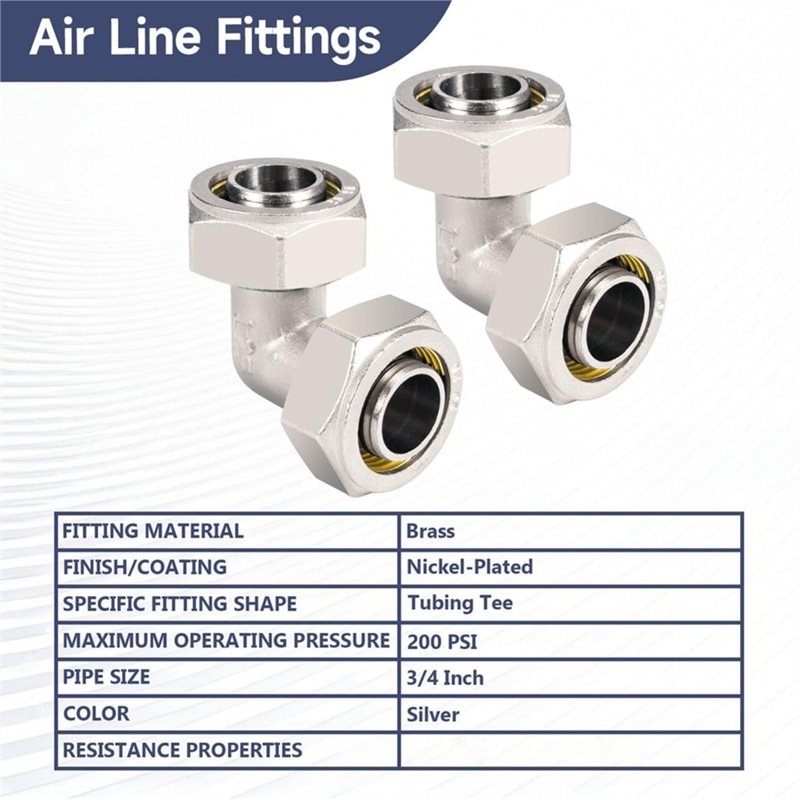 DTA4-Brass-Nickel Plated Air L - đánh giá và giá Compression Fitting Brass