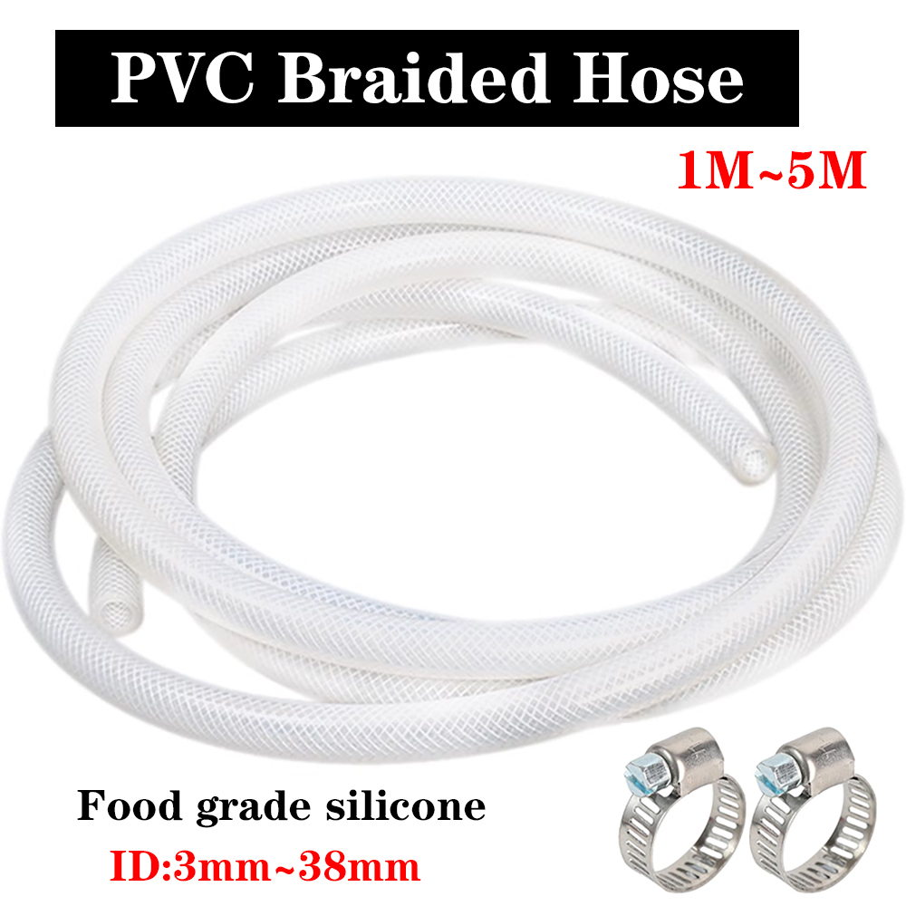 1M Braided Clear Flexible PVC  - đánh giá và giá Flexible Hose Braided