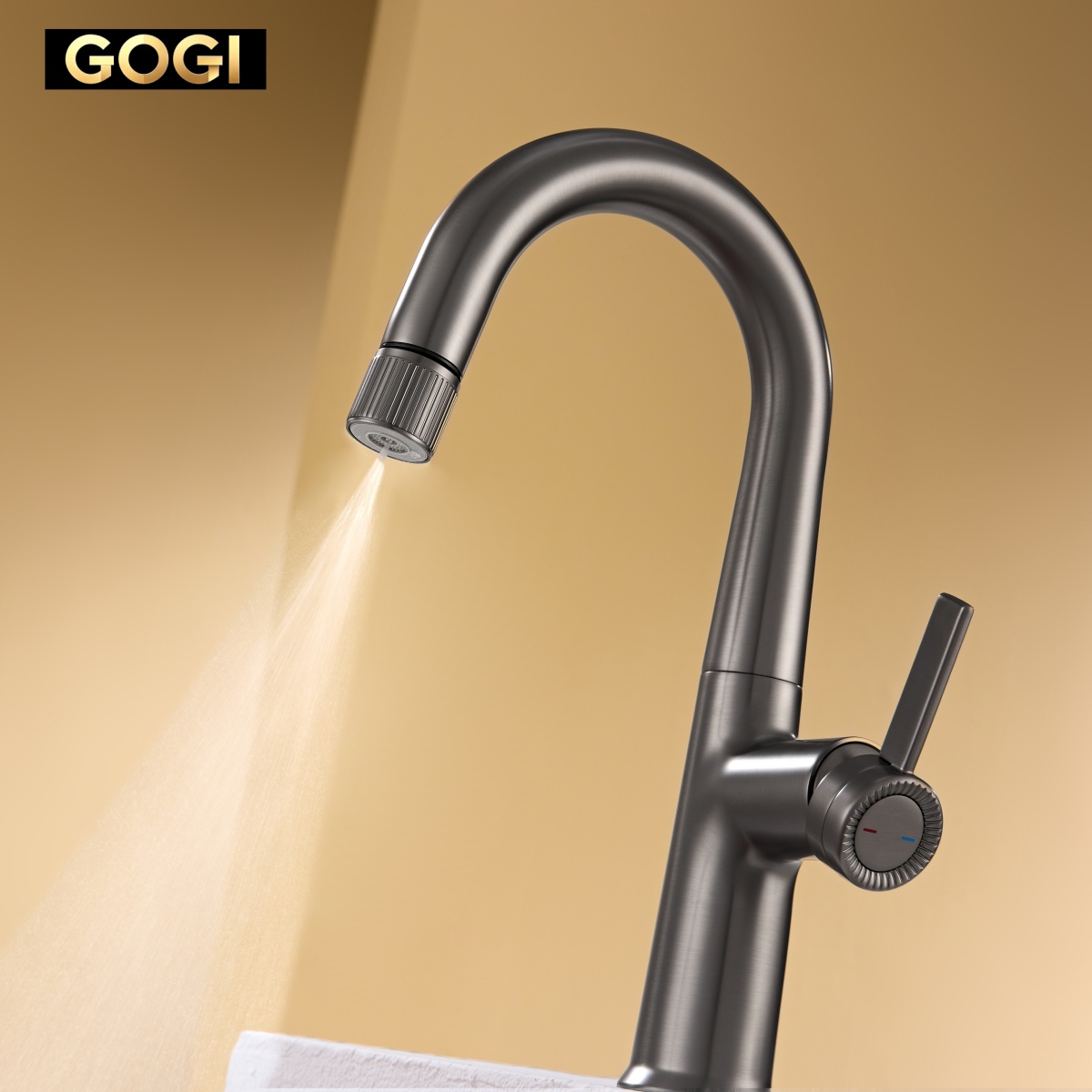 GOGI Solid Brass Gun Gray Pull - đánh giá và giá Basin Mixer Cartridge